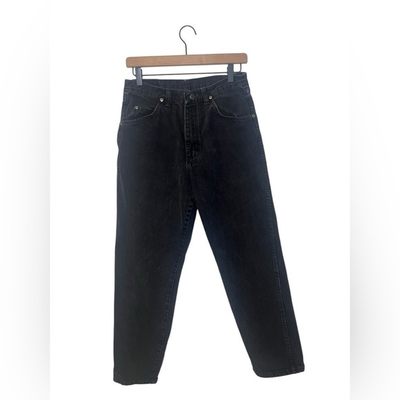 Wrangler Black Relaxed Jeans High-Rise Structured Fit - Picture 1 of 9